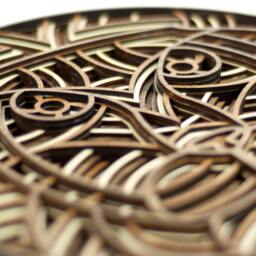 "Layered 3D Wood Art - ""Lambert The Lion" - thumbnail 3