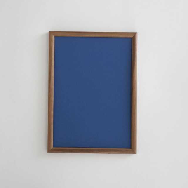 Solid Walnut Picture Frame With Mat Center Custom Opening Size - image 1