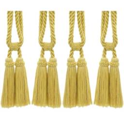 "D??copro Double Tassel Curtain & Drapery Tieback, Length 5 1/2"" - 14cm, Spread 27" - thumbnail 2