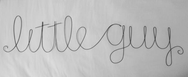 Little Guy Wire Words Nursery Wall Hanging