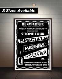 2Tone Music Tour Poster Gicl??e Art Print - A5 A4 A3 Madness Specials Selecter Rude Boys Ska Memorabilia Wall
