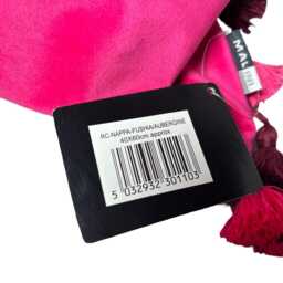 Malini Luxury Abstract Cushion - Fuschia & Aubergine, Fringed 40x60cm - thumbnail 3