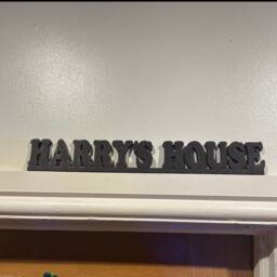 Harry's House Acrylic Door Sign. Door Topper Shelf Deciration For Harry Styles Fans One Direction Watermelon Sugar - thumbnail 1