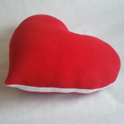Valentine's Heart Pillow Red Three Handmade Decorative - thumbnail 4