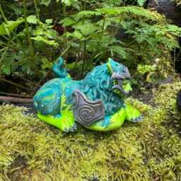 Small Green Ghost Of The Pridemother Feral Druid 12cm 3D Printed Figure - thumbnail 3