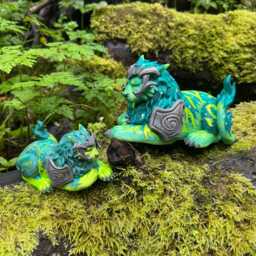 Small Green Ghost Of The Pridemother Feral Druid 12cm 3D Printed Figure - thumbnail 4