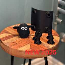 Sheep Toilet Paper Holder 3D Printed Bathroom Decor - thumbnail 2