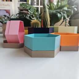 The Alaska Planter With Drainage Holes & Drip Tray For Cacti Small Plants - thumbnail 3