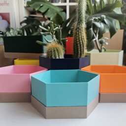 The Alaska Planter With Drainage Holes & Drip Tray For Cacti Small Plants - thumbnail 3