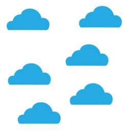 Scandinavian Cloud Wall Decals - Nursery Decor, Choose Your Color - thumbnail 3