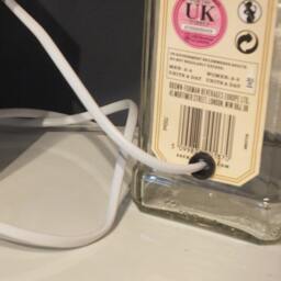Jack Daniels Honey Bottle - Upcycled Table Lamp Without Lampshade - UK Electrical Plug With On/Off Switch - thumbnail 2