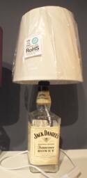 Jack Daniels Honey Bottle - Upcycled Table Lamp Without Lampshade - UK Electrical Plug With On/Off Switch - thumbnail 1
