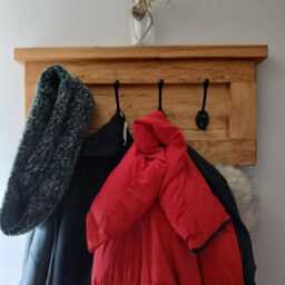 Wooden Rustic Coat Rack - thumbnail 3