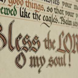 Digital - Psalm 1031-5, 22 Hand Lettered Calligraphy Print Download- Beautiful Scripture Christian Wall Art - thumbnail 4