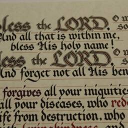 Digital - Psalm 1031-5, 22 Hand Lettered Calligraphy Print Download- Beautiful Scripture Christian Wall Art - thumbnail 3