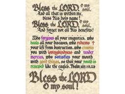 Digital - Psalm 1031-5, 22 Hand Lettered Calligraphy Print Download- Beautiful Scripture Christian Wall Art - thumbnail 1