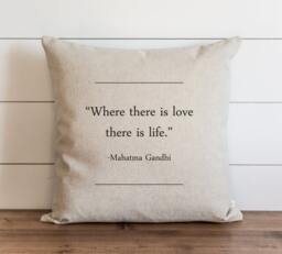 Book Collection_Mahatma Gandhi 20 X Pillow Cover // Everyday Throw Gift Accent Cushion - thumbnail 1