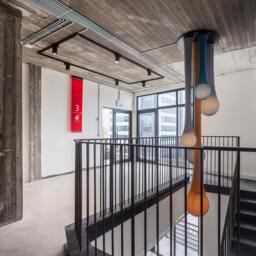 Mid Century Pendant Light, Suspension Luminaire, Lighting Chandelier, 70S Shade Lamp, Futuristic Industrial Office - thumbnail 2
