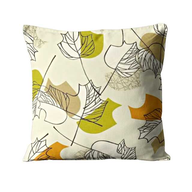 Sanderson Maple Leaf Cushion Cover Autumn Cotton Throw Pillow - image 1