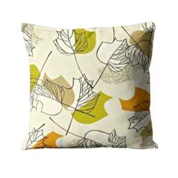 Sanderson Maple Leaf Cushion Cover Autumn Cotton Throw Pillow - thumbnail 1