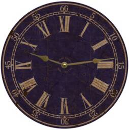 Blue Wall Clock - thumbnail 1