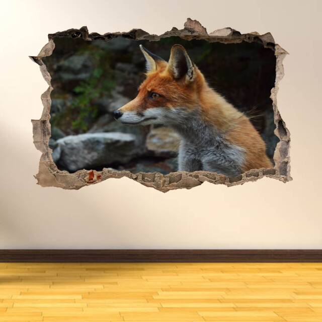 Fox Animal Wall Decal Sticker Mural Poster Print Art Home Office Decor Ae1