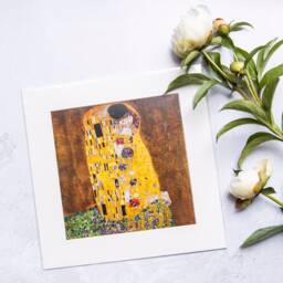 Photo Art Print With Passe-Partout The Kiss By Gustav Klimt - thumbnail 3