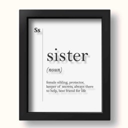 Transparent Sister Definition Print Gift Family Wall Decor Poster Art Modern Home - thumbnail 3