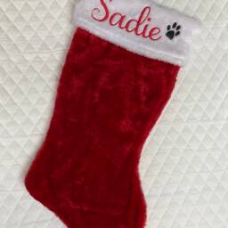 Custom Monogrammed Pet Christmas Stocking - thumbnail 4