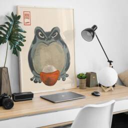 Matsumoto Hoji Art Print, Japanese Poster, Frog, Vintage Animal Art, Funny Gift, A1/A2/A3/A4 - thumbnail 2