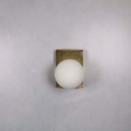 Wall Lighting Globe Lamp Gold Brass Vanity Light Fixture, Sconce - Opal Model Ranor Design #554 - thumbnail 2