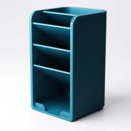 Tiered Pen Holder - Slim Desk Organiser 3 Section Tray - thumbnail 3