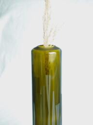 Vase With Etched Glass Design - Made From A Reclaimed Oil Bottle - thumbnail 1