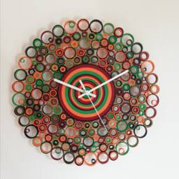 Wall Clock, Housewarming Unique Gift, Paper Home Gift - thumbnail 1