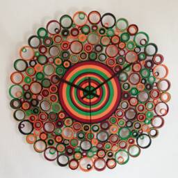 Wall Clock, Housewarming Unique Gift, Paper Home Gift - thumbnail 3