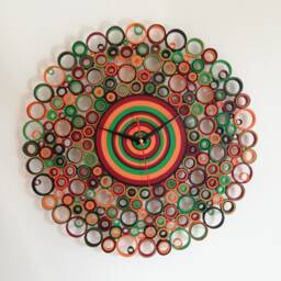 Wall Clock, Housewarming Unique Gift, Paper Home Gift - thumbnail 2