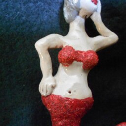 Mermaid Christmas Ornament Ooak - thumbnail 3