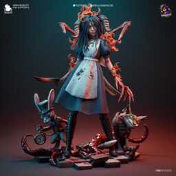 American Mcgee's Alice 3D Printed Figure 110 Scale - thumbnail 3