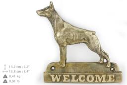 Doberman, Dog Welcome, Hanging Decoration, Limited Edition, Artdog - thumbnail 1