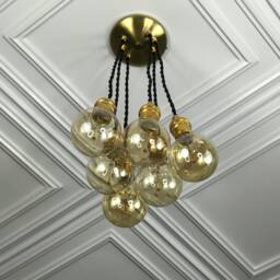 Elysium Cluster Pendant 6 Light 6In Globe Kitchen Semi Flush - thumbnail 2