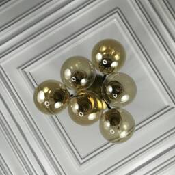 Elysium Cluster Pendant 6 Light 6In Globe Kitchen Semi Flush - thumbnail 3