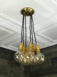 Elysium Cluster Pendant 6 Light 6In Globe Kitchen Semi Flush - thumbnail 1
