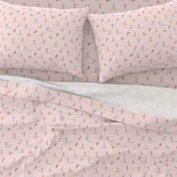 Surfer Girl Sheets - Girls Surfers Pink By Tasiania Retro Ocean Coastal Nautical Beach Cotton Sateen Sheet Set Bedding Spoonflower - thumbnail 3