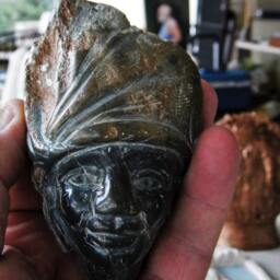 "Sculpture in Stone ""African Lady" - thumbnail 2