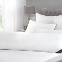 Goose Feather & Down Body Bolster Pillow Orthopedic Support, 230Tc Cotton - thumbnail 2