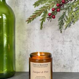 Juniper & Pine Soy Candle - Winter Holiday Scent - thumbnail 2