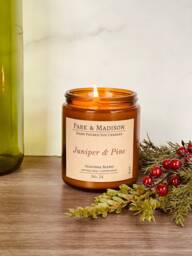 Juniper & Pine Soy Candle - Winter Holiday Scent