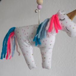 Clip On Toy, Unicorn, Pram Chain, Stroller Baby, Maxi Cosi, Present Baby Shower - thumbnail 2