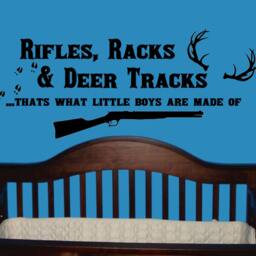 Rifles, Racks & Deer Tracks Wall Decal Country Nursery Decor - thumbnail 3
