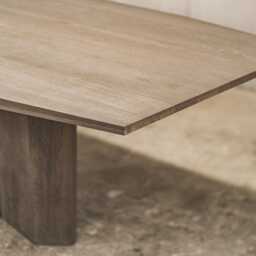 Hand-Crafted Oak Dining Table With Metal Legs, Rustic Industrial Furniture - thumbnail 4